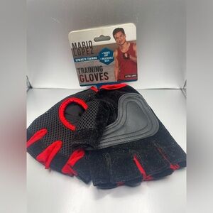 Mario Lopez Padded Strength Training Gloves Extra Large Breathable Mesh Grip